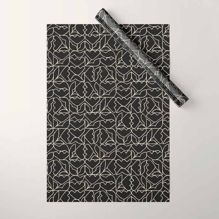 Tulip Grid Wrapping Paper Gallery Image 1