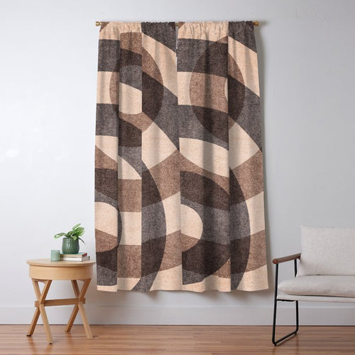 Abstract Alphabet / Decorative O Window Curtain Gallery Image 5