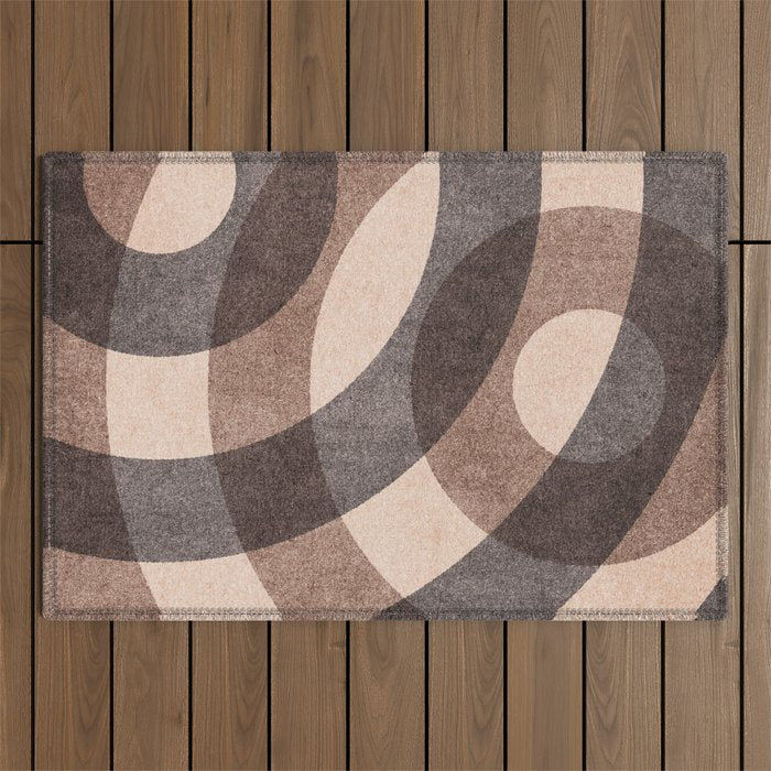 ABSTRACT ALPHABET / Decorative O Outdoor Rug Gallery Image 1