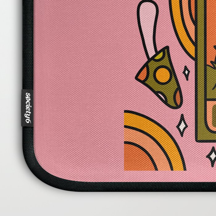 13. Death Tarot Mushroom Laptop Sleeve Gallery Image 3