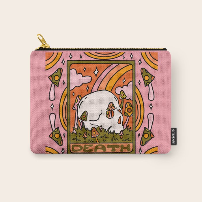 13. Death Tarot Mushroom Carry All Pouch Gallery Image 1