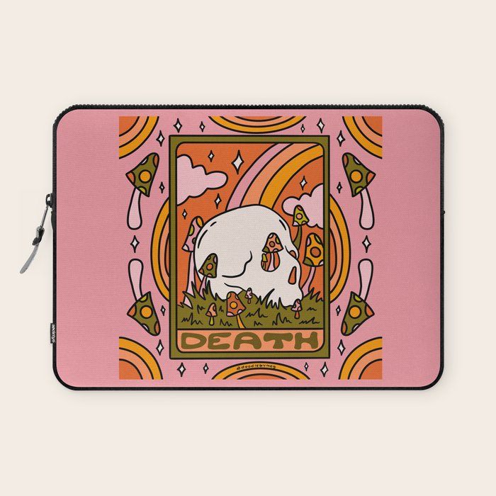 13. Death Tarot Mushroom Laptop Sleeve Gallery Image 1
