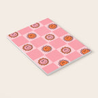 Pink Smiley Face Checkerboard Notebook Gallery Image 3