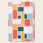 Colorful abstract geometric shape pattern Cutting Board Gallery Image 1