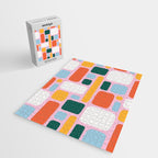 Colorful abstract geometric shape pattern Jigsaw Puzzle Gallery Image 2
