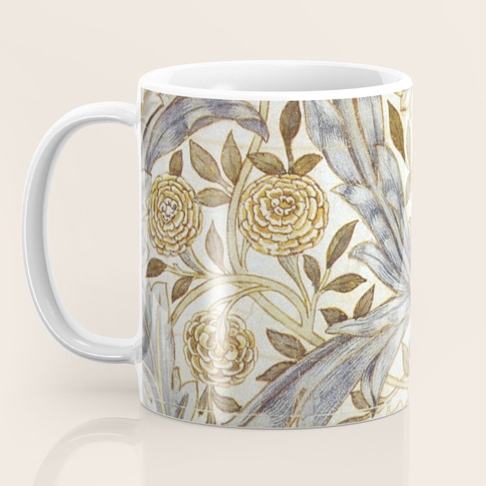 William Morris African Marigold Antique Art Coffee Mug Gallery Image 3
