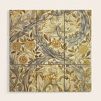 William Morris African Marigold Antique Art Wood Wall Art Gallery Image 1