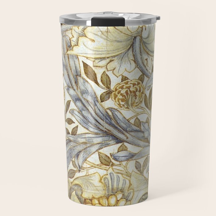 William Morris African Marigold Antique Art Travel Mug Gallery Image 1