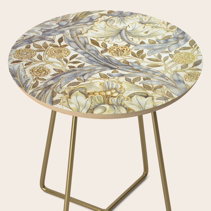 William Morris African Marigold Antique Art Side Table Gallery Image 2