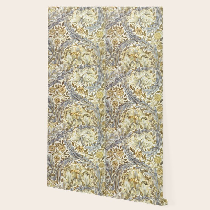 William Morris African Marigold Antique Art Wallpaper Gallery Image 2