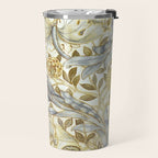 William Morris African Marigold Antique Art Travel Mug Gallery Image 2