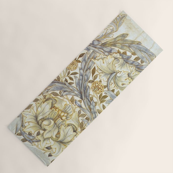 William Morris African Marigold Antique Art Yoga Mat Gallery Image 1