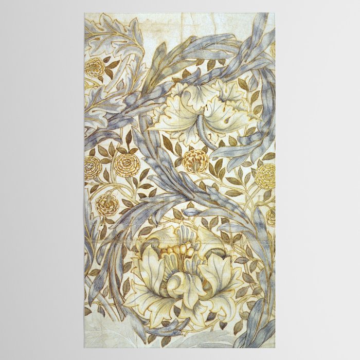 William Morris African Marigold Antique Art Tablecloth Gallery Image 2