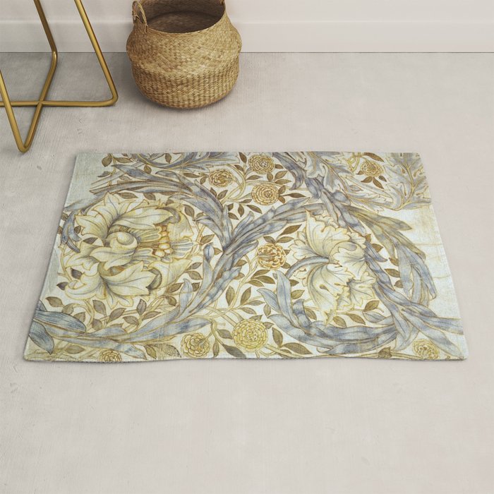 William Morris African Marigold Antique Art Rug Gallery Image 1