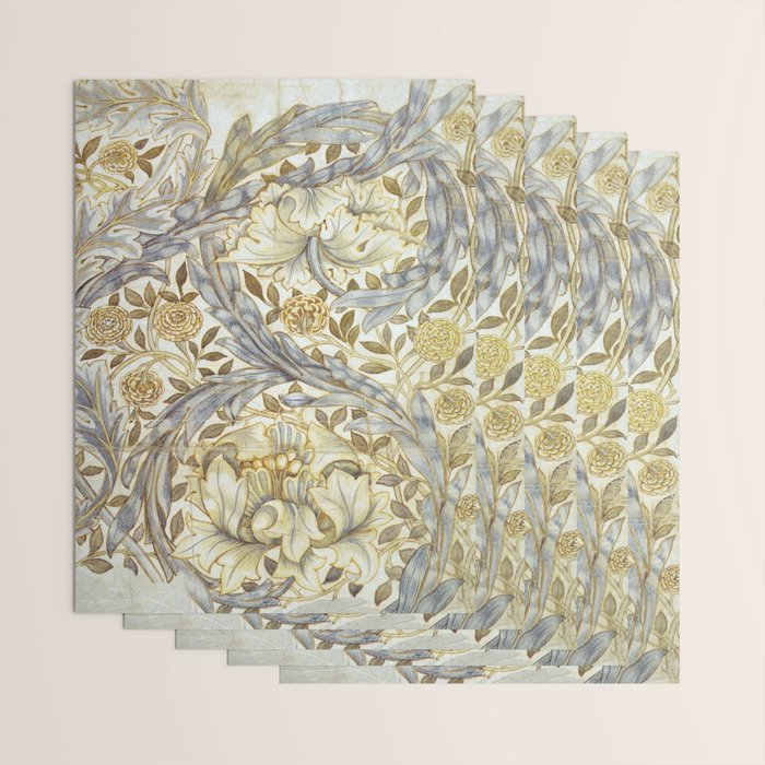 William Morris African Marigold Antique Art Wrapping Paper Gallery Image 3