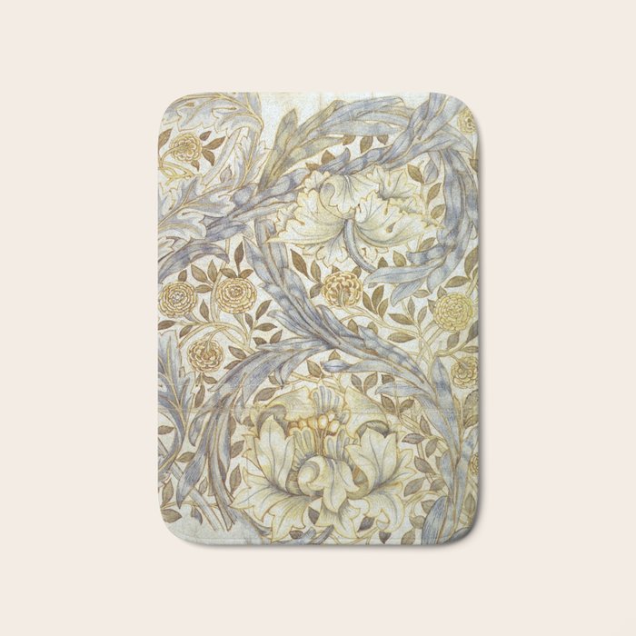 William Morris African Marigold Antique Art Bath Mat Gallery Image 1
