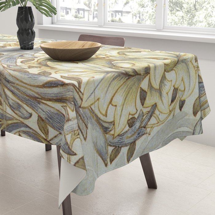 William Morris African Marigold Antique Art Tablecloth Gallery Image 3