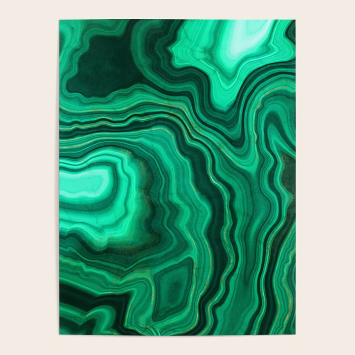 Malachite Texture 10 Poster Gallery Image 4