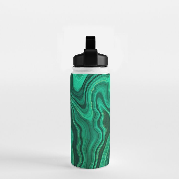 Malachite Texture 10 Water Bottle Gallery Image 2