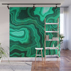 Malachite Texture 10 Wall Mural Gallery Image 1