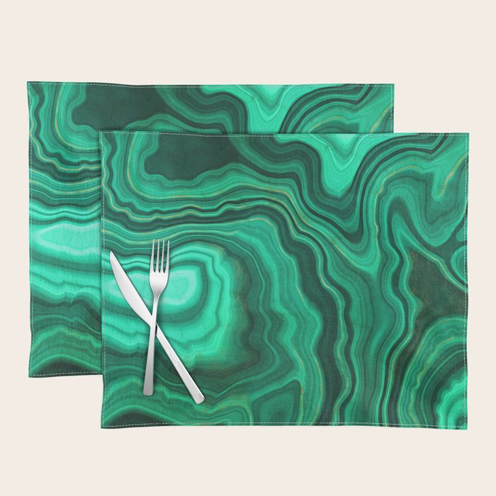 Malachite Texture 10 Placemat Gallery Image 1
