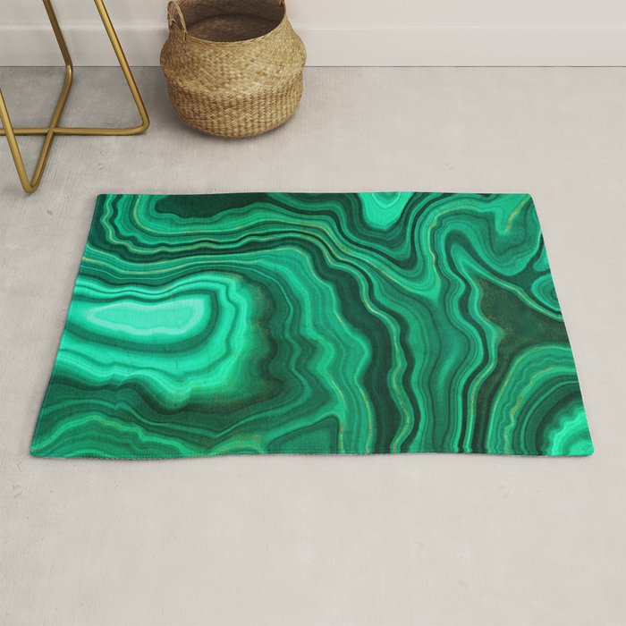 Malachite Texture 10 Rug Gallery Image 1