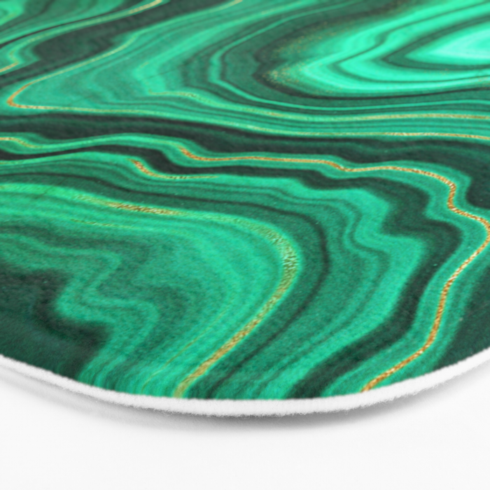 Malachite Texture 10 Bath Mat Gallery Image 3