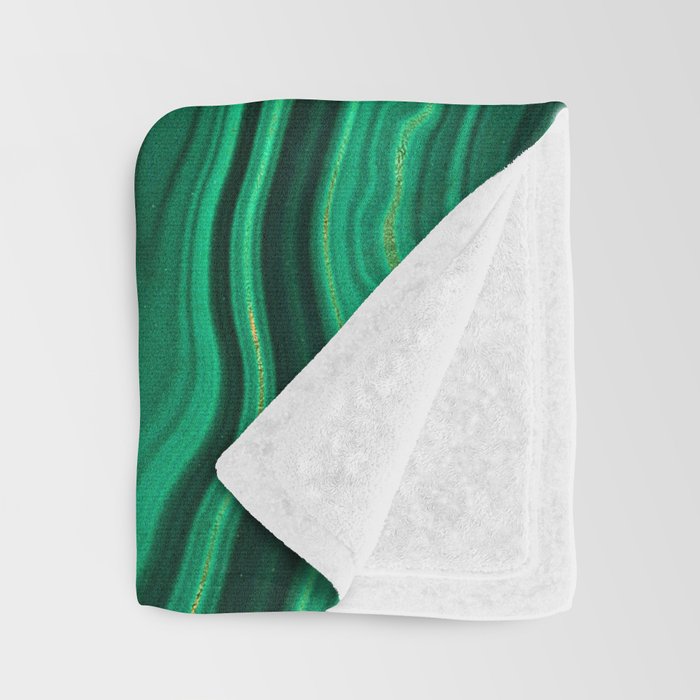 Malachite Texture 10 Throw Blanket Gallery Image 3