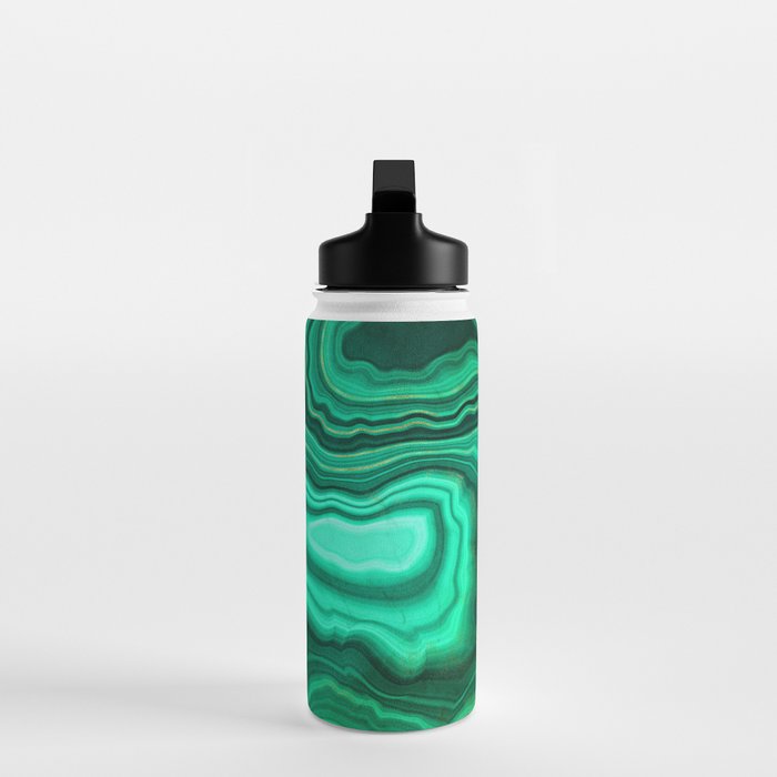 Malachite Texture 10 Water Bottle Gallery Image 3