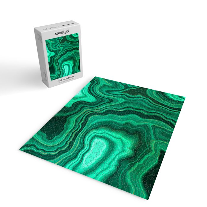 Malachite Texture 10 Jigsaw Puzzle Gallery Image 2