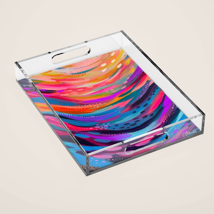 EttaVee Brushstroke no.126 Acrylic Tray Gallery Image 1