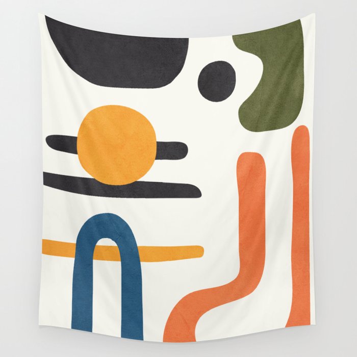 Abstract Colorful Setting 6 Wall Tapestry Gallery Image 4