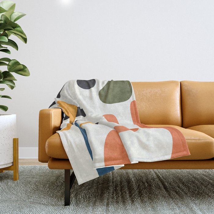 Abstract Colorful Setting 6 Throw Blanket Gallery Image 1