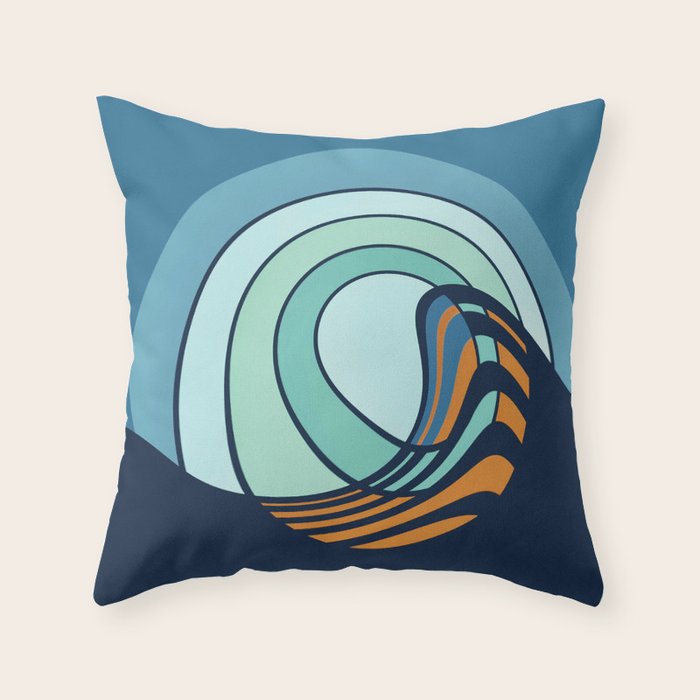 Sun Surf - twilight Throw Pillow Gallery Image 6
