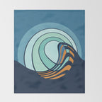 Sun Surf - twilight Throw Blanket Gallery Image 2
