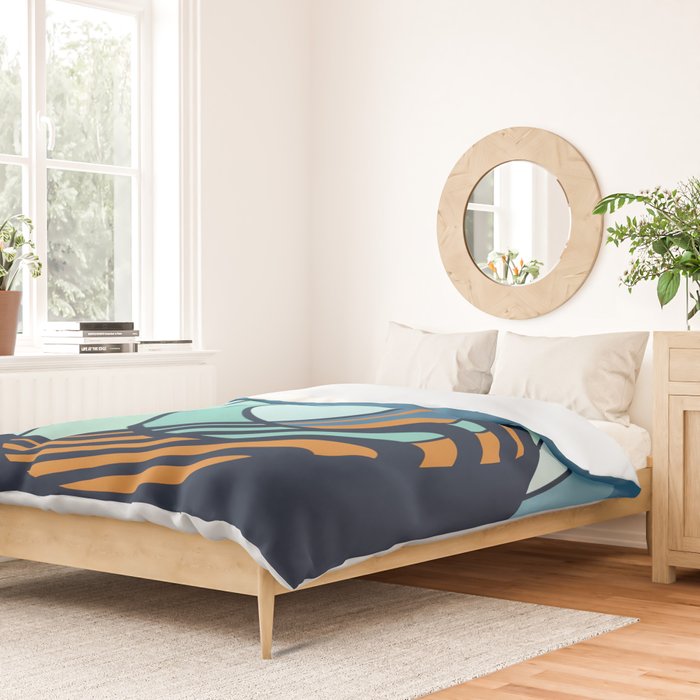Sun Surf - twilight Duvet Cover Gallery Image 2