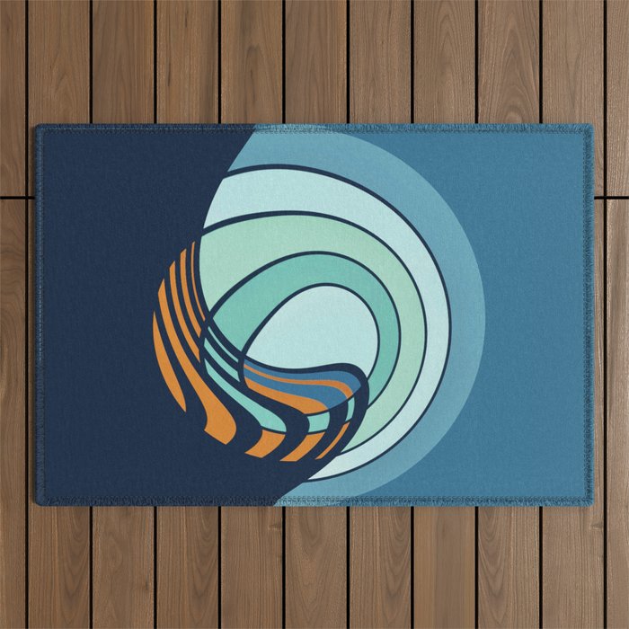 Sun Surf - twilight Outdoor Rug Gallery Image 1
