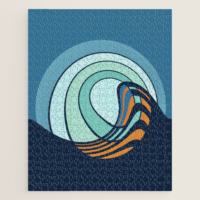 Sun Surf - twilight Jigsaw Puzzle Gallery Image 1