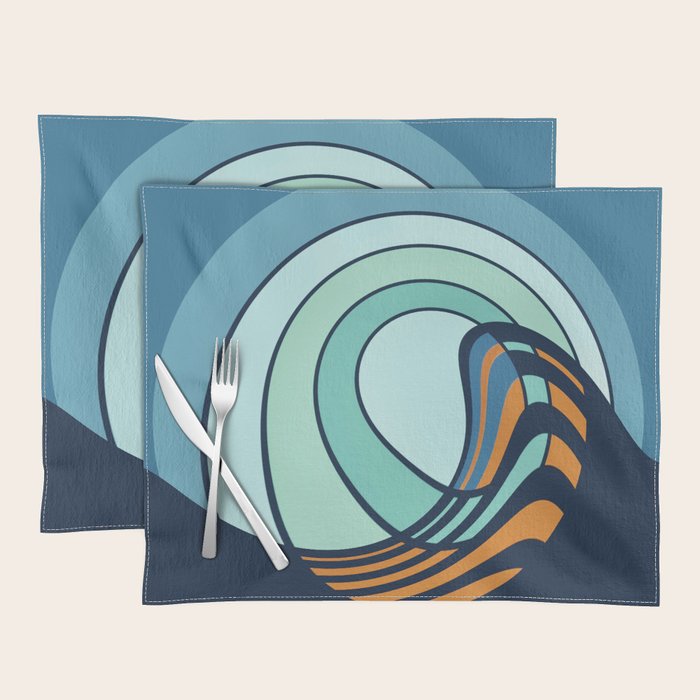 Sun Surf - twilight Placemat Gallery Image 1