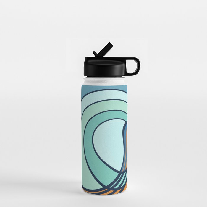 Sun Surf - twilight Water Bottle Gallery Image 1
