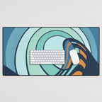 Sun Surf - twilight Desk Mat Gallery Image 1