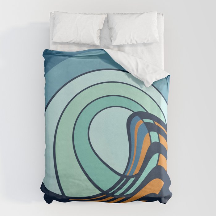 Sun Surf - twilight Duvet Cover Gallery Image 1