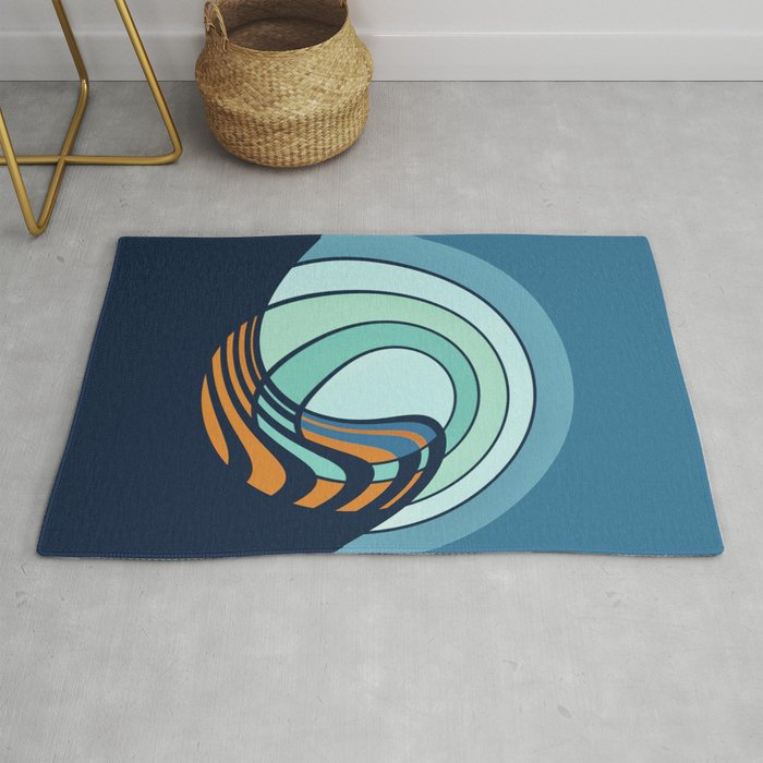 Sun Surf - twilight Rug Gallery Image 1