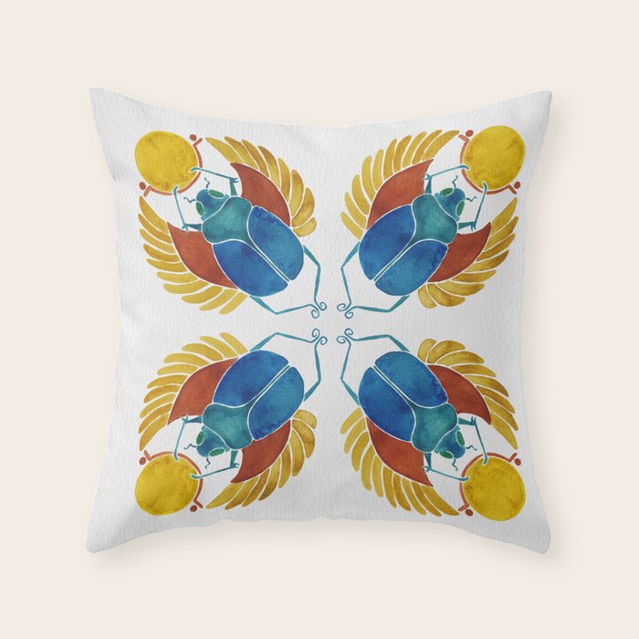 Scarab Throw Pillow Gallery Image 1