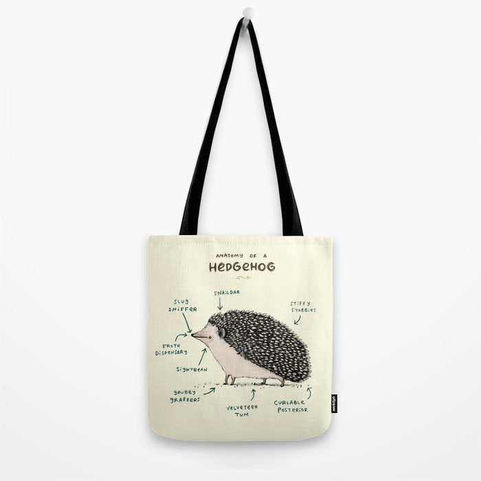 Anatomy of a Hedgehog Tote Bag Gallery Image 2