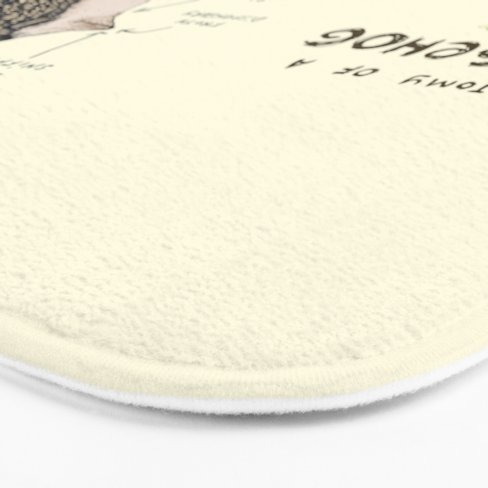 Anatomy of a Hedgehog Bath Mat Gallery Image 3