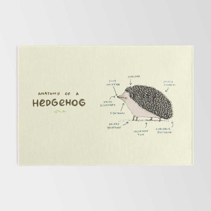 Anatomy of a Hedgehog Rug Gallery Image 2
