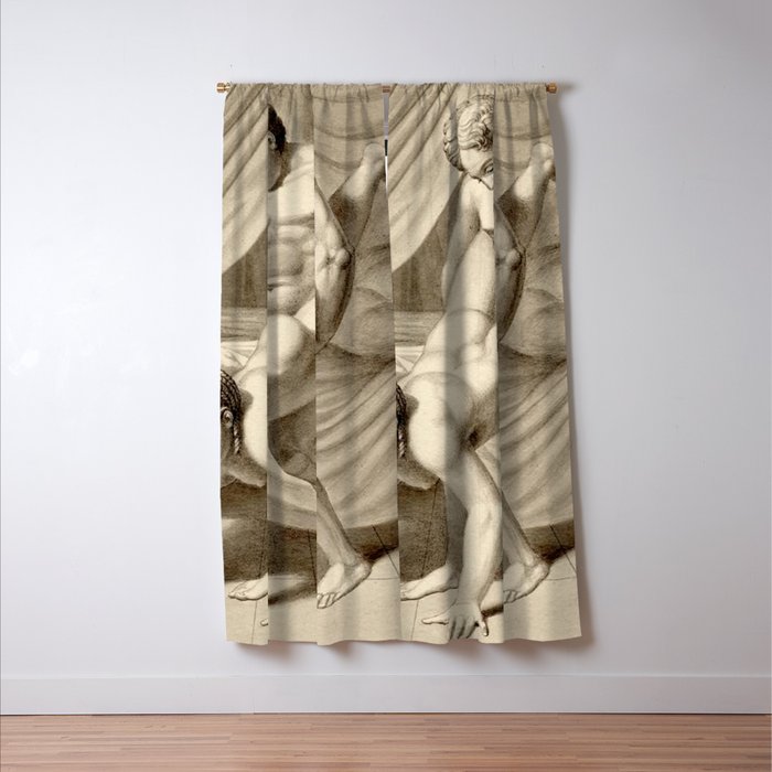 Jean Frédéric Maximilien de Waldeck Erotic Lovers XI Window Curtain Gallery Image 3