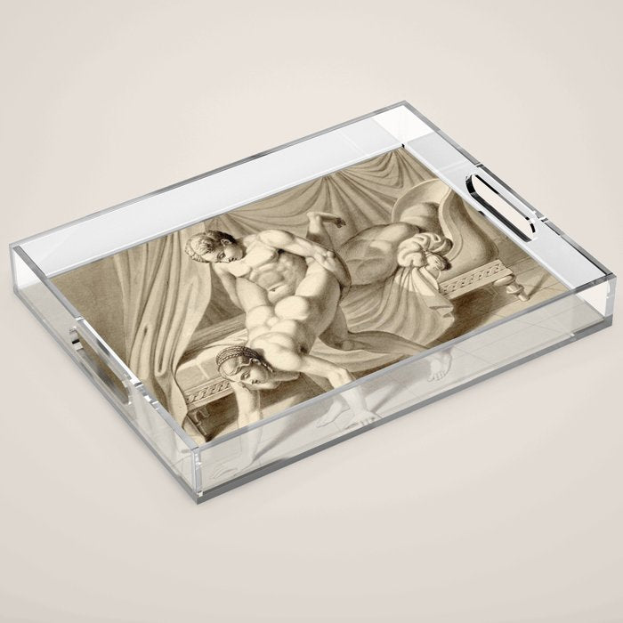 Jean Frédéric Maximilien de Waldeck Erotic Lovers XI Acrylic Tray Gallery Image 1