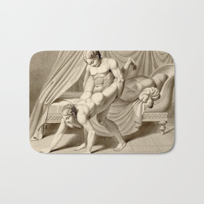 Jean Frédéric Maximilien de Waldeck Erotic Lovers XI Bath Mat Gallery Image 1